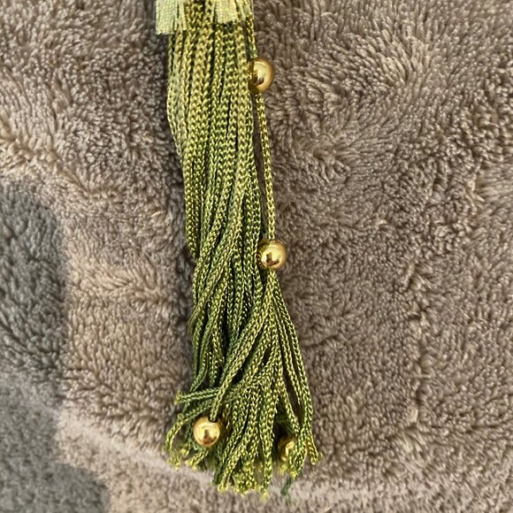 Wayne M. Kleski Vintage Wall Heart With Pressed Flowers Domed Tassel - Picture 7 of 9